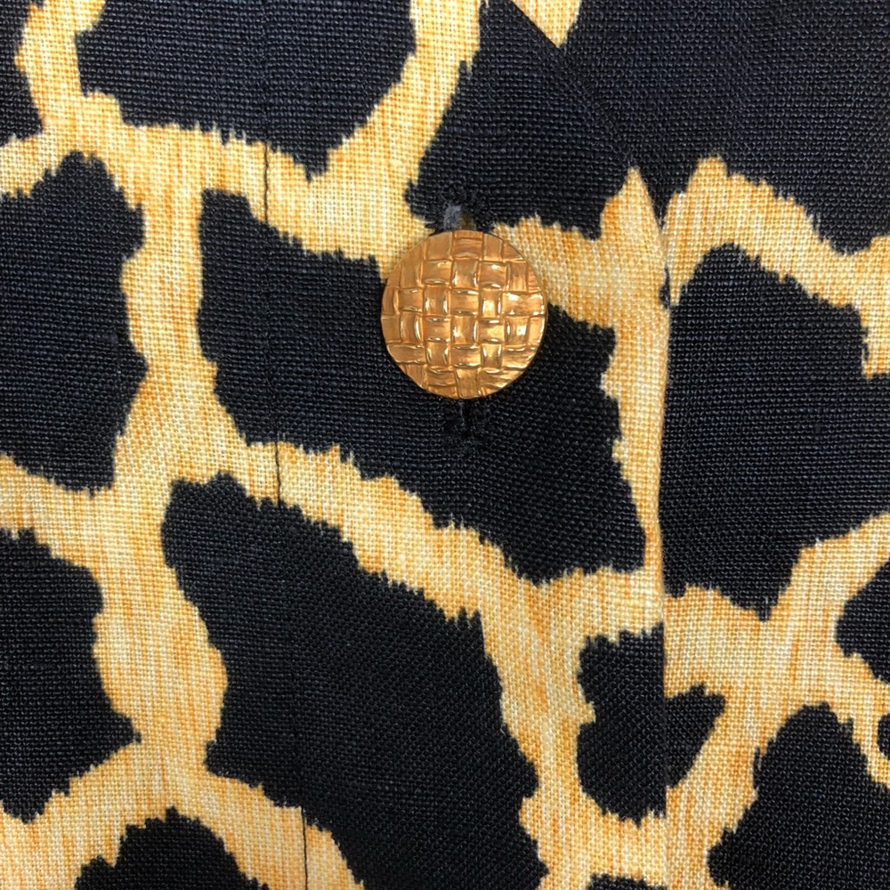 Escada VINTAGE Linen Giraffe Print Vest - Picture 4 of 7
